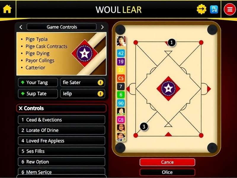 Carrom Star India Game Controls